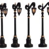 Lemax Colonial Street Lamp - Set Of 4