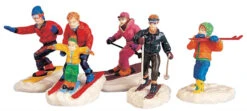 Lemax Winter Fun Skiers - 5 Piece Set -Lemax dgynhd8ljyy63xnyeb38