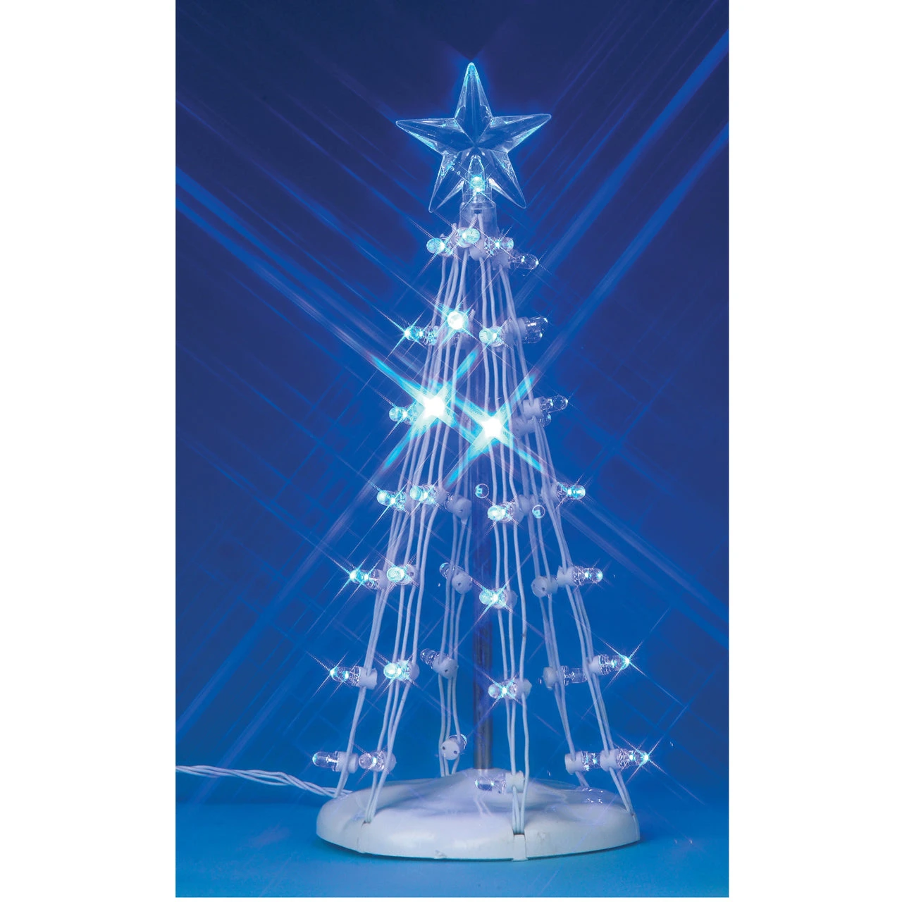 Lemax Lighted Silhouette Tree - Blue - 6 Inch 4 Lemax Lighted Silhouette Tree - Blue - 6 Inch - Image 2