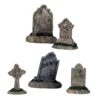 Lemax Tombstones - 5 Piece Set