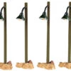 Lemax Set Of 4 Rustic Street Lights