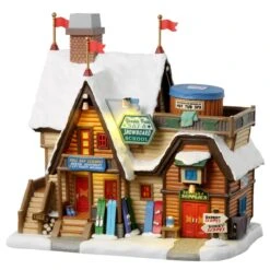 Lemax Yonder Peak Ski And Snowboard School