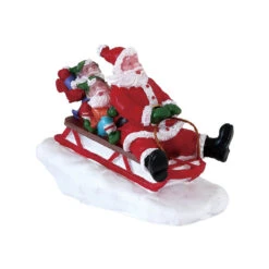 Lemax Sledding With Santa