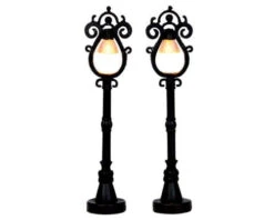 Lemax Parisian Street Lamps - Set Of 2