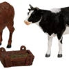 Lemax Feeding Cow & Bull - 3 Piece Set