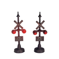 Lemax 4 Railway Stop Light - Set Of 2