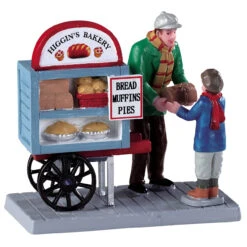 Lemax Delivery Bread Cart
