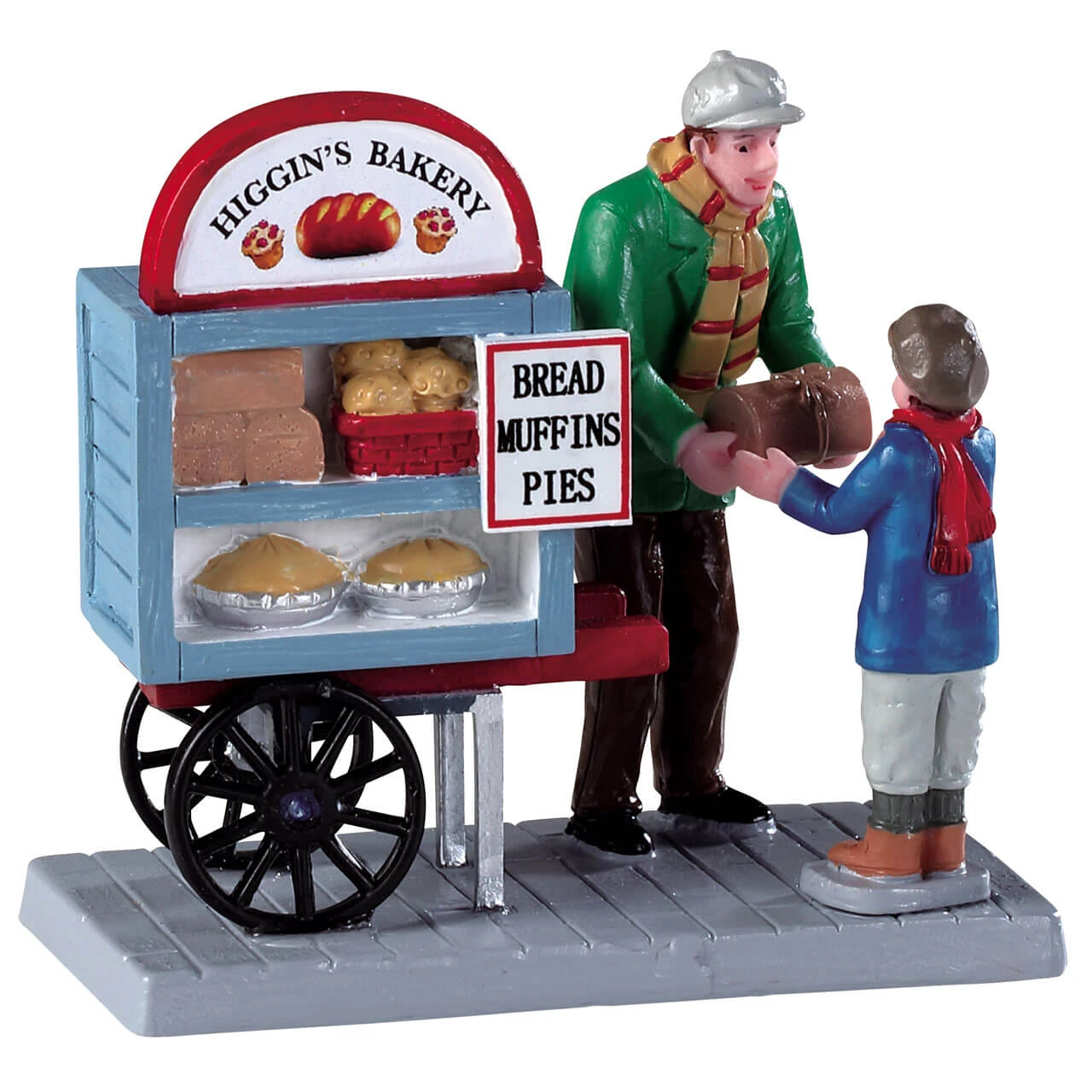 Lemax Delivery Bread Cart 3 Lemax Delivery Bread Cart