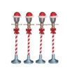Lemax Santa Hat Street Light - 4 Piece Set