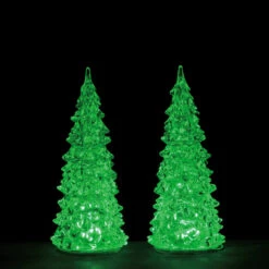 Lemax 7 Inch Crystal Color Changing Trees - Set Of 2 -Lemax tlfua82tvldxngvoh45j