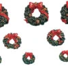 Lemax Village Wreaths With Red Bow - 12 Piece Set -Lemax ydzlei595meyl9uythpo